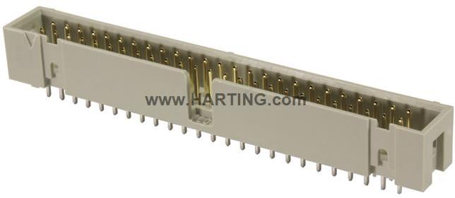 HARTING-09185306324 Steckverbinderleisten und Leiterplattenbuchsen Conn Shrouded Header (4 Sides) HDR 30 POS 2.54mm Solder ST Top Entry Thru-Hole