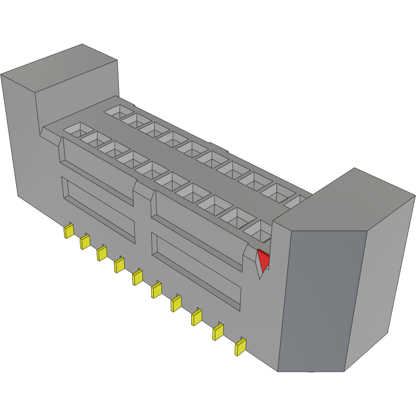 Samtec-SEM-110-02-03.0-G-D-A Embases de raccordement et réceptacles PCB Conn Micro Socket Strip SKT 20 POS 0.8mm Solder ST Top Entry SMD Tray