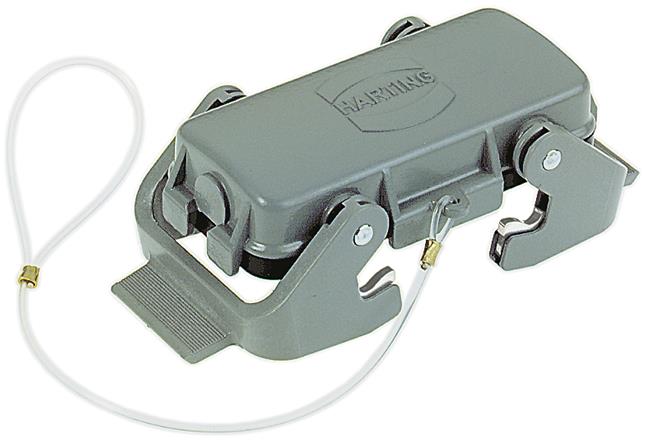 HARTING-09300165422 连接器配件 Connector Accessories Cover Straight Zinc Die Cast Gray
