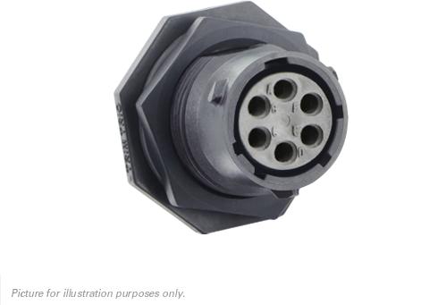 SOURIAU-UTSX710E6S Steckverbinder, rund Jam Nut Receptacle