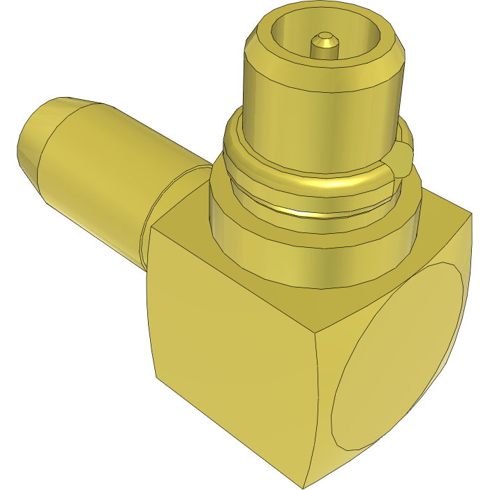 Samtec-MMCX-P-C-H-RA-CA1 Connector RF Conn MMCX 0Hz to 6GHz 50Ohm Solder RA Cable Mount PL Gold Over Nickel Bulk