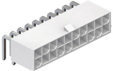 CnC Tech, LLC-4282-1-0200-20-SP Steckverbinderleisten und Leiterplattenbuchsen Conn Wire to Board M 20 POS 4.2mm Solder RA Side Entry Thru-Hole Tray