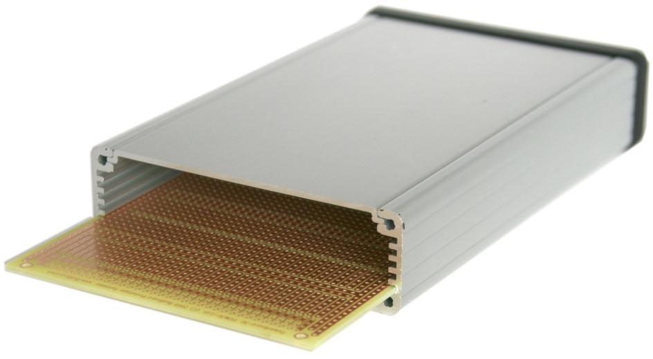 BusBoard Prototype Systems-KBOX3-AL-SV-POW null FR4 Proto-board PCB Board with 6 Hole Strip