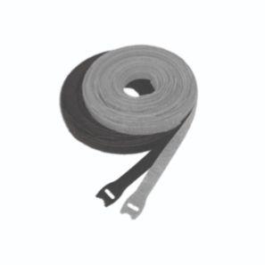 BURNDY-TFV3B6V2 Kabelbinder Polyethylene Hook and Loop Straps, Black , 6.00" L, 3/4" W
