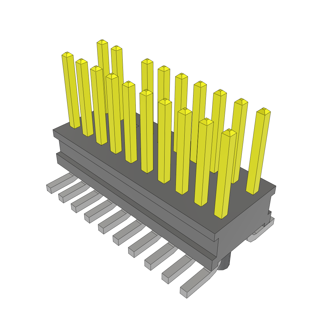 Samtec-FTR-110-51-S-D-A-06 Cabezales del conector y receptáculos PCB Conn Unshrouded Header HDR 20 POS 1.27mm Solder ST Top Entry SMD Tube