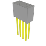 Conn Socket Strip SKT 8 POS 2.54mm Solder ST Top Entry Thru-Hole Bulk