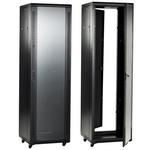 Black Textured Steel Large Cabinet Rack