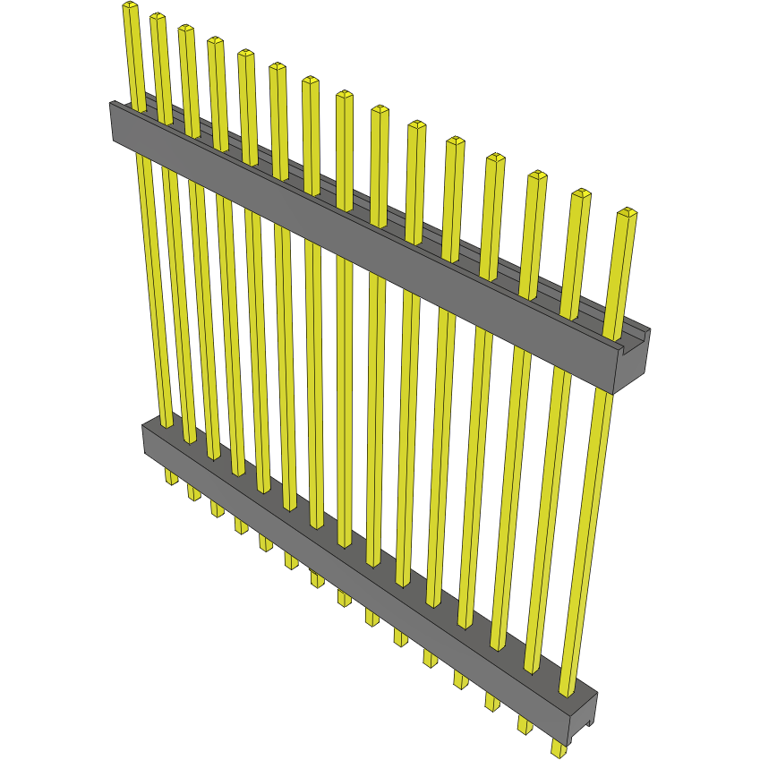 Samtec-DW-15-14-T-S-1070-LL Cabezales del conector y receptáculos PCB Conn Board Stacker HDR 15 POS 2.54mm Solder ST Top Entry Thru-Hole Bulk