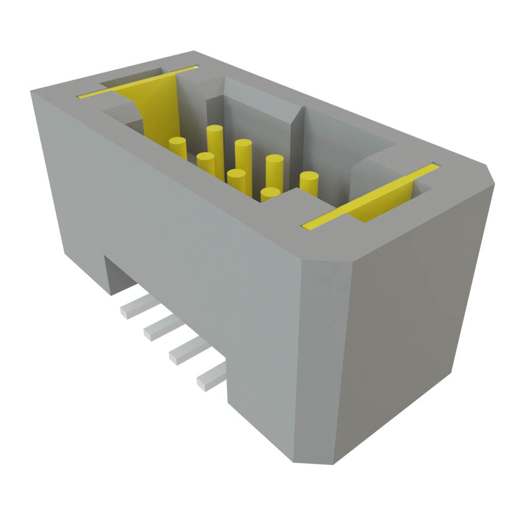 Samtec-TFM-104-02-L-D-WT Steckverbinderleisten und Leiterplattenbuchsen Conn Shrouded Header (4 Sides) HDR 8 POS 1.27mm Solder ST Top Entry SMD TIGER EYE™ Tube