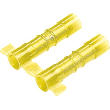 Panduit-BSN10-2K 连接器端子 Splice Terminal 10-12AWG Copper Yellow/Yellow Stripe 24.1mm Tin T/R
