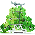 Conn Ground Terminal Block 6 POS Spring Clamp T DIN Rail CAGE CLAMP® Box