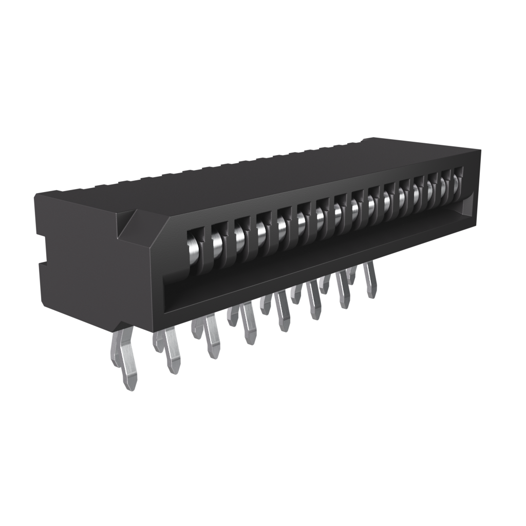 Amphenol Communications Solutions-HLW16R-2C7LF Steckverbinder, FFC-FPC 1.00mm Flex Connectors, HLW-R series, 16 Position, Side Entry Non-ZIF Connector, 1mm (0.039inch) Pitch, Kinked Terminal