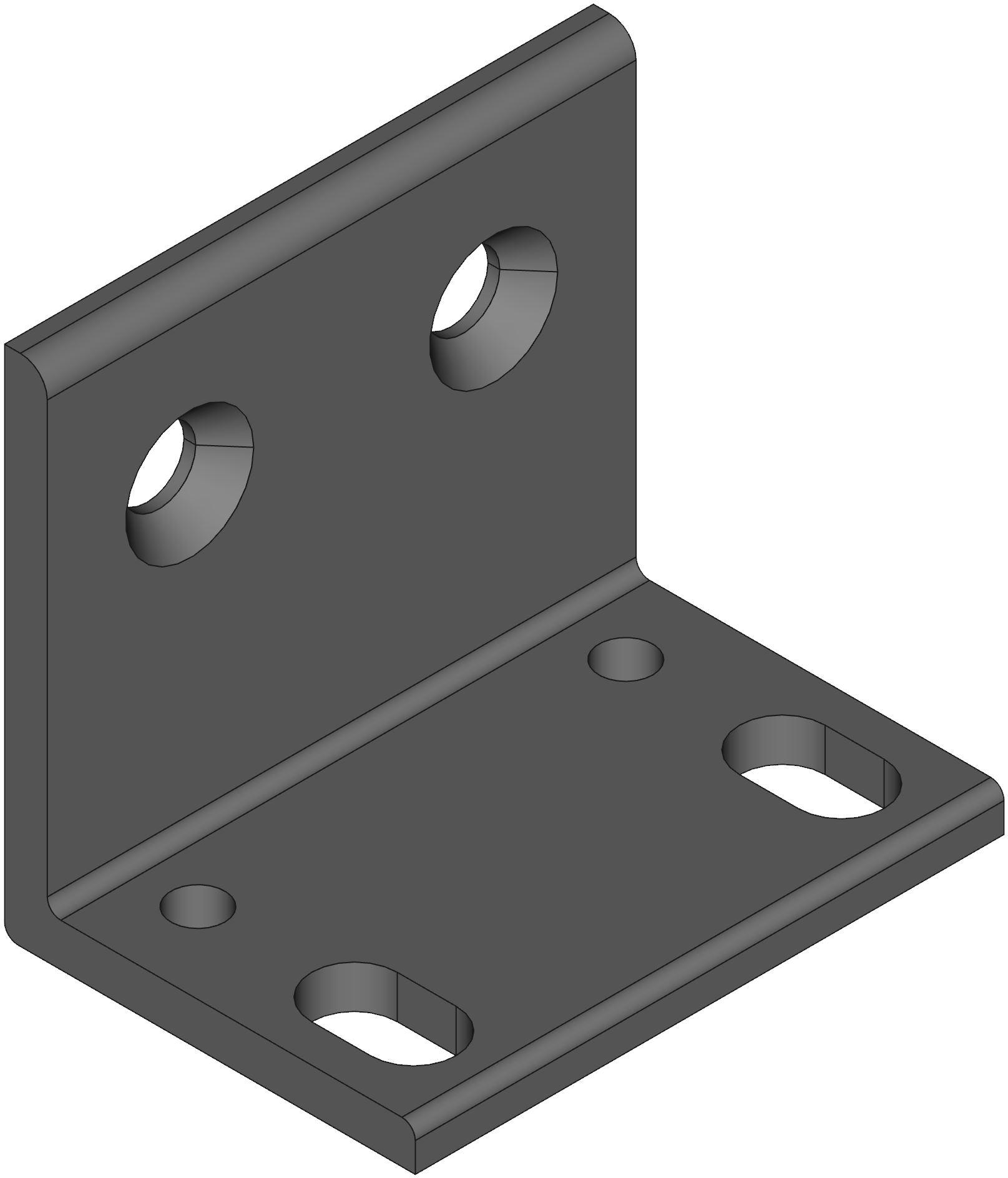 Hammond Manufacturing-RM1UMTGFL null Replacement Rack Mounting Flanges, Aluminum, Black
