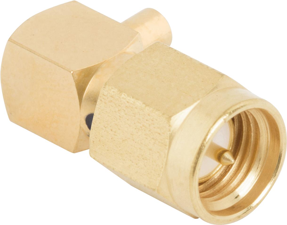 Amphenol SV Microwave-2912-6001 RF-Steckverbinder Conn SMA 0Hz to 12.4GHz 50Ohm Solder RA Cable Mount PL Gold Over Nickel Tray