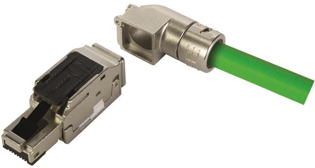 HARTING-09451511141 Raccordement téléphone et télécom Conn RJ-45 PL 4 POS IDT RA Cable Mount 4 Terminal 1 Port RJ Industrial® Cat 5