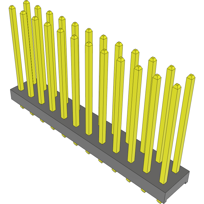 Samtec-MTMM-112-10-G-D-440 Steckverbinderleisten und Leiterplattenbuchsen Conn Unshrouded Header HDR 24 POS 2mm Solder ST Top Entry Thru-Hole Bulk