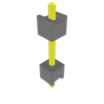 Conn Board Stacker HDR 1 POS 2.54mm Solder ST Top Entry Thru-Hole Bulk