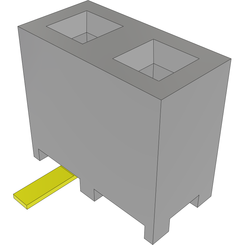 Samtec-SMM-102-02-H-S Steckverbinderleisten und Leiterplattenbuchsen Conn Socket Strip SKT 2 POS 2mm Solder ST Top Entry SMD TIGER EYE™ Layer