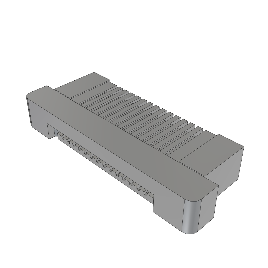 Samtec-ZF5S-14-01-T-WT Steckverbinder, FFC-FPC Conn FFC Connector SKT 14 POS 0.5mm Solder RA SMD Tube