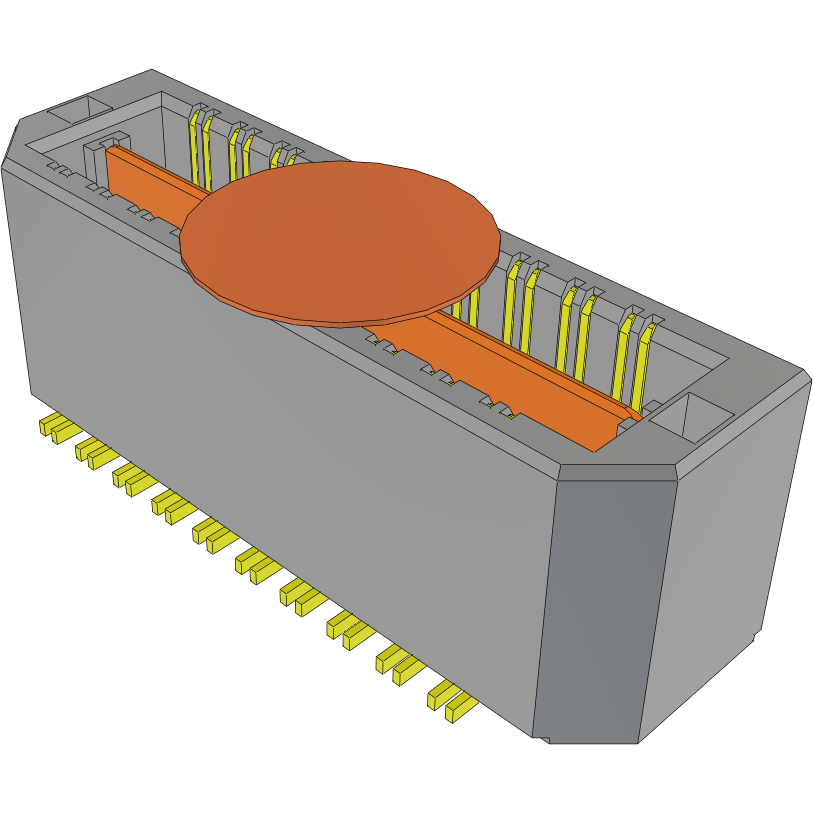 Samtec-QTH-020-02-L-D-DP-A-K Connector Headers and PCB Receptacles Conn Micro High Speed Terminal Strip HDR 40 POS 0.5mm Solder ST Top Entry SMD Tray