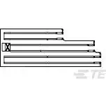 TE Connectivity-953047-1 Accessori per connettori Connector Accessories Secondary Lock Straight Glass Filled Polyamide Yellow Box