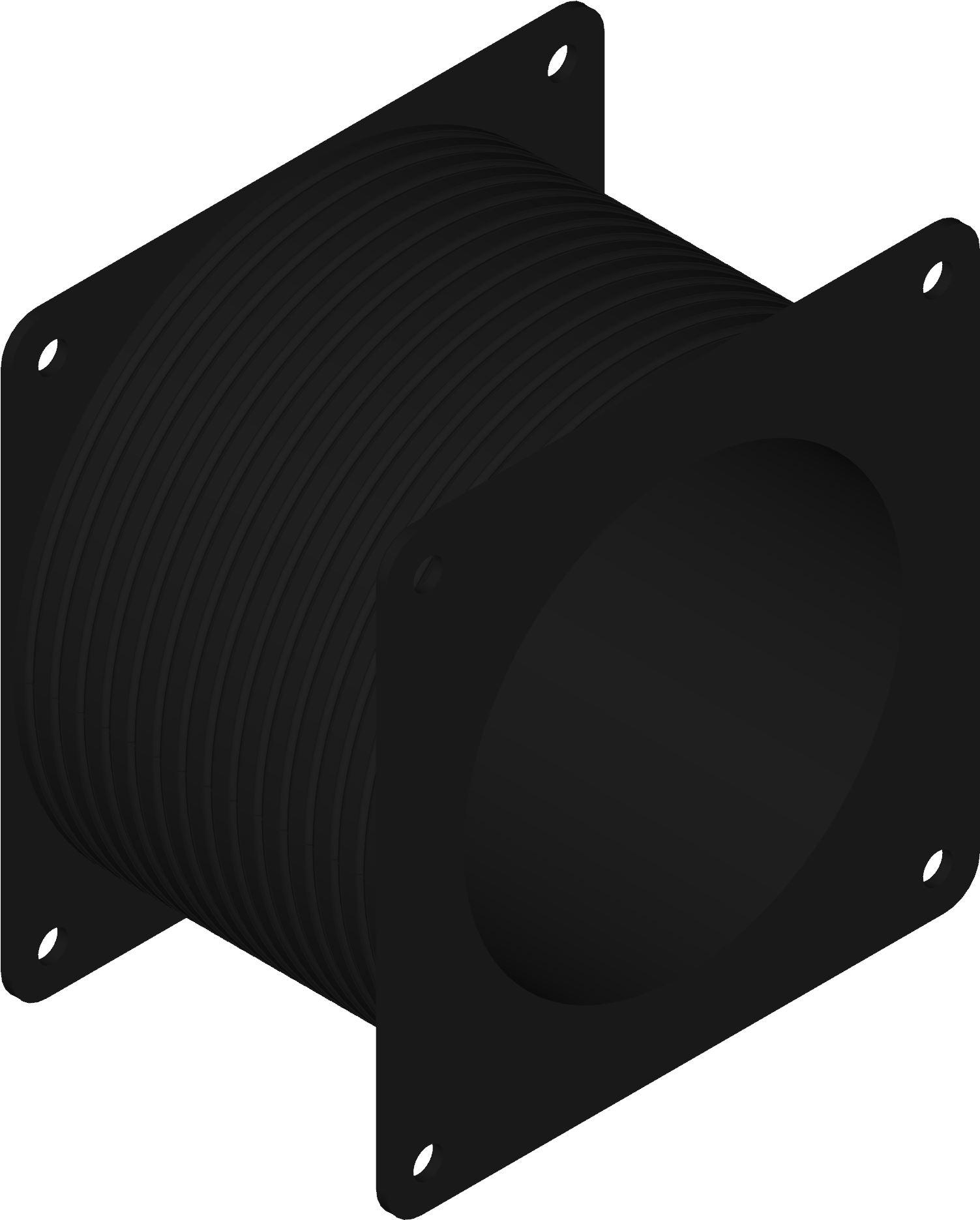 Hammond Manufacturing-1487CFFSS Kabelzubehör Flexible Fitting, Fits 4 x 4