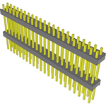 Conn Board Stacker HDR 44 POS 2.54mm Solder ST Top Entry Thru-Hole Bulk
