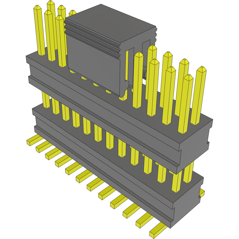Samtec-FW-12-05-G-D-315-160-A-P Connector Headers and PCB Receptacles Conn Board Stacker HDR 24 POS 1.27mm Solder ST Top Entry SMD FLEX STACK™ Tube