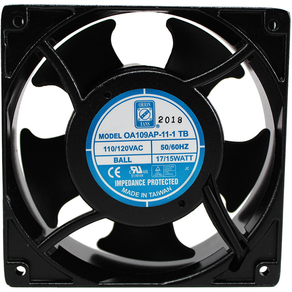 ORION FANS-OA109AP-11-1TB Gebläse und Lüfter AC Fan Axial Ball Bearing 115V 100V to 125V 89CFM/104CFM 42dB 119.5 X 119.5 X 38.5mm High Speed