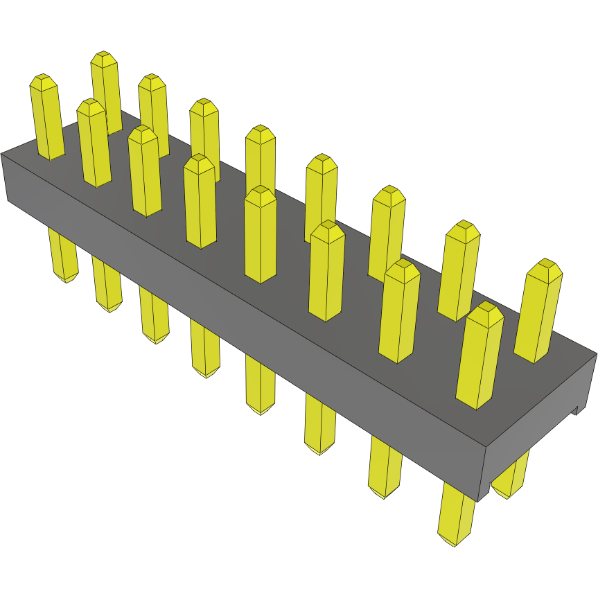 Samtec-MTMM-108-02-G-D-090 Piastre connettori e prese PCB Conn Unshrouded Header HDR 16 POS 2mm Solder ST Top Entry Thru-Hole Bulk