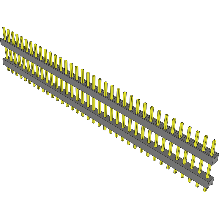 Samtec-DW-36-09-T-S-438 Steckverbinderleisten und Leiterplattenbuchsen Conn Board Stacker HDR 36 POS 2.54mm Solder ST Top Entry Thru-Hole Bulk