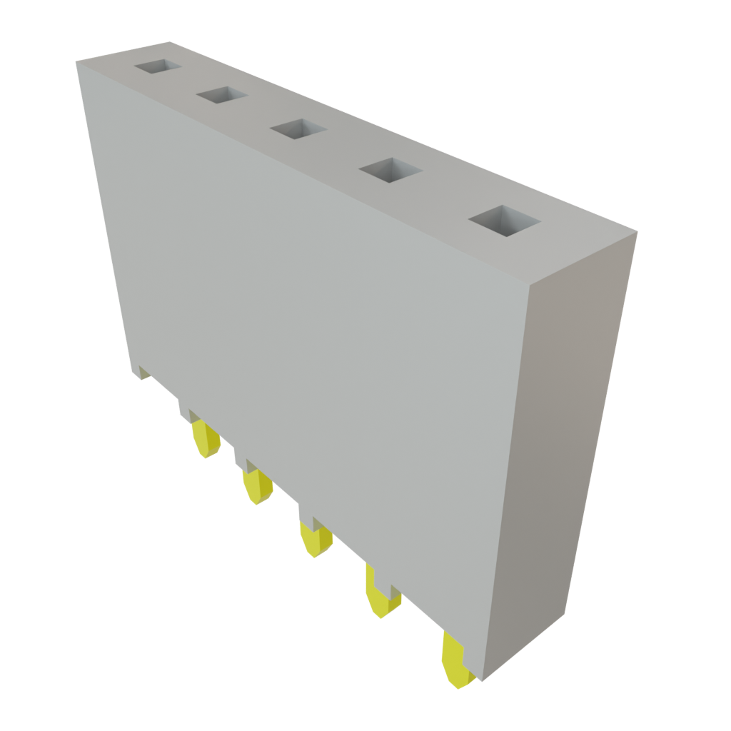 Samtec-TSW-105-08-F-S-NA Piastre connettori e prese PCB Conn Unshrouded Header HDR 5 POS 2.54mm Solder RA Side Entry Thru-Hole Bulk