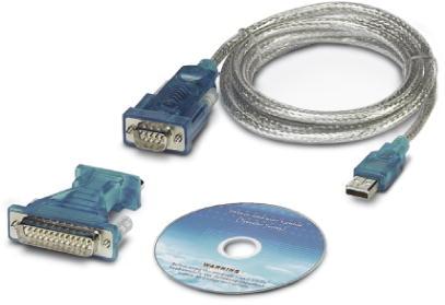 PHOENIX CONTACT-2881078 Assemblage de câble autre Cable Assembly Flexible D-Sub to USB 9 to 9 POS M-M