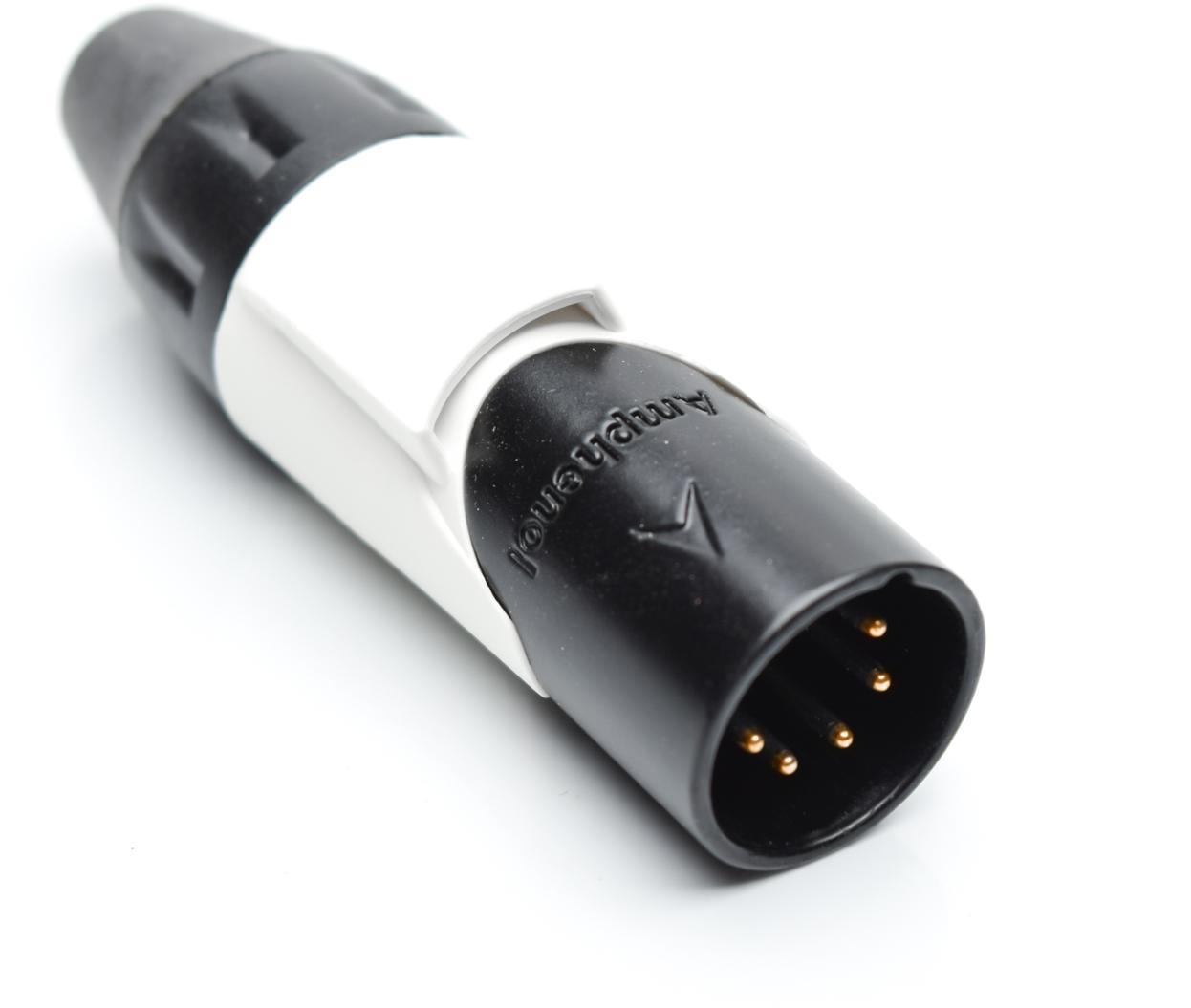 Amphenol-AX5MB9M-AU Steckverbinder für Audio und Video Conn XLR Connector M 5 POS Solder Cup ST Cable Mount 5 Terminal 1 Port Box