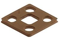 Belden-GSSNA 300-6 EPDM Ventilzubehör Valve Access Flat Gasket Ethylene Propylene Diene Monomer Rubber Brown