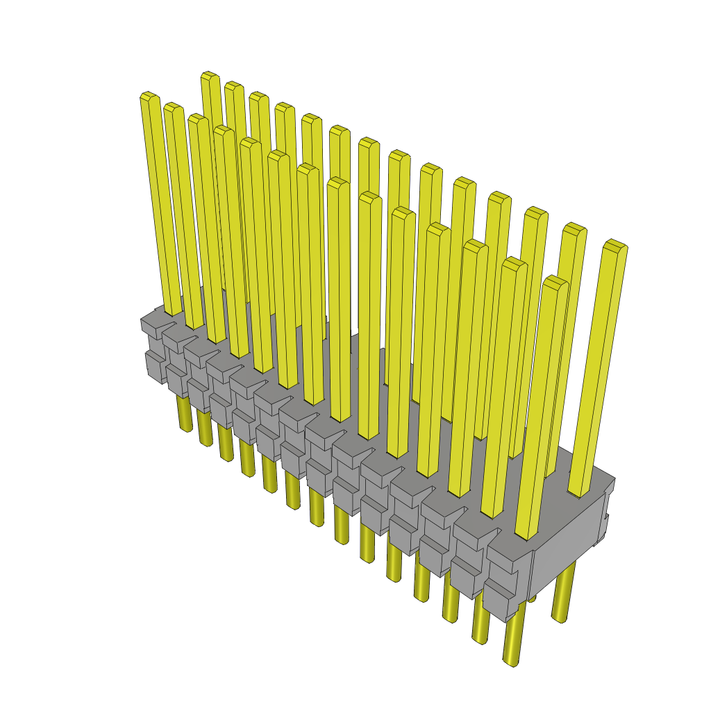 Samtec-TMS-114-54-G-D Cabezales del conector y receptáculos PCB Conn Unshrouded Header HDR 28 POS 1.27mm Solder ST Top Entry Thru-Hole Tube