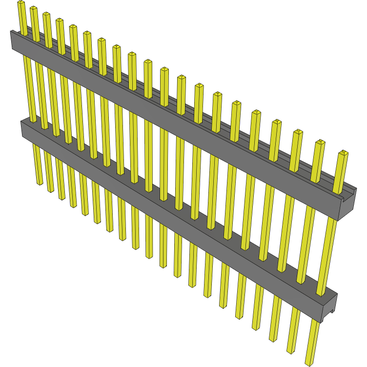 Samtec-EW-20-20-T-S-636 Connector Headers and PCB Receptacles Conn Board Stacker HDR 20 POS 2.54mm Solder ST Top Entry Thru-Hole Bulk