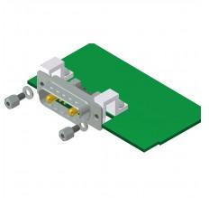 CONEC-13-000071 Steckverbinder, D-Sub Conn D-Sub M 2Power/5Signal POS Solder RA SMD 4 Terminal 1 Port