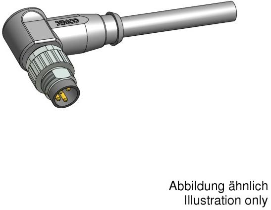 CONEC-42-10058 Andere Kabelbaugruppen Male connector M8x1 angled