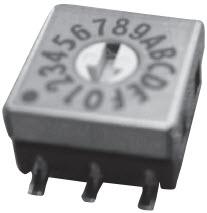 NIDEC Copal Electronics-SMR7116C-1 Switch DIP Hyper-miniature Dip Rotary switches