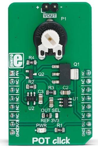 MikroElektronika-MIKROE-3402 Kits et outils de développement MCP1501 Voltage Reference Click Board