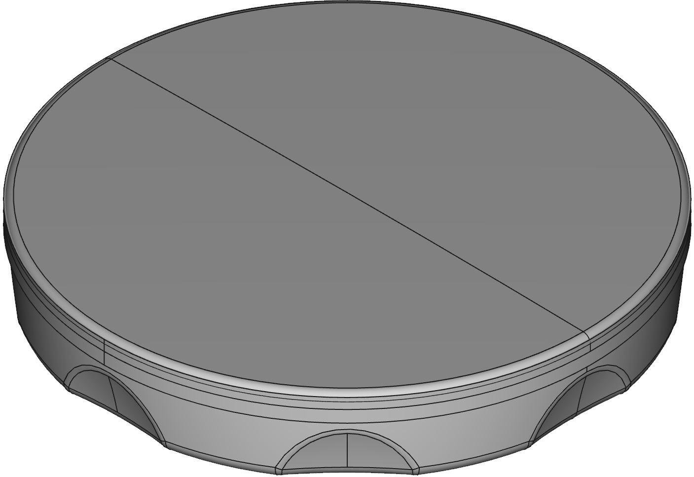 Hammond Manufacturing-HP300PCGY Schalterzubehör Switch Access Round Hole Plug Push Button Switch