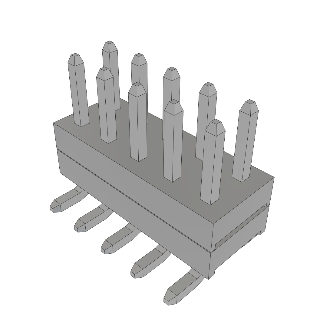 Samtec-TW-05-02-T-D-170-SM Steckverbinderleisten und Leiterplattenbuchsen Conn Board Stacker HDR 10 POS 2mm Solder ST Top Entry SMD Tube