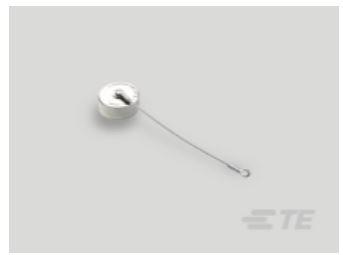 TE Connectivity-D38999/33Z23N Connector Accessories Connector Accessories Protective Cover Straight Aluminum Alloy Black Zinc Nickel