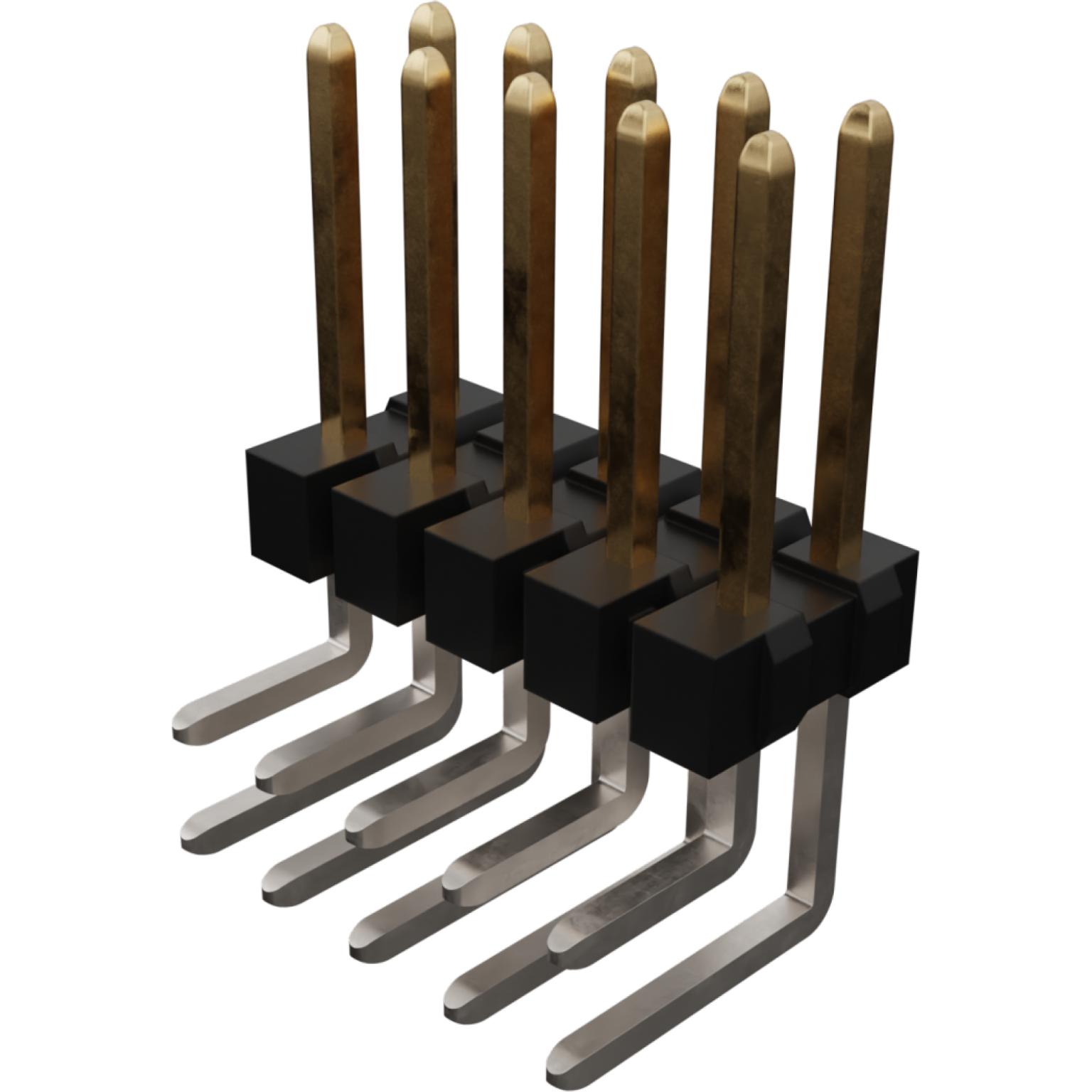 Molex-0010894103 Steckverbinderleisten und Leiterplattenbuchsen Conn Unshrouded Header HDR 10 POS 2.54mm Solder RA Side Entry Thru-Hole C-Grid Tube