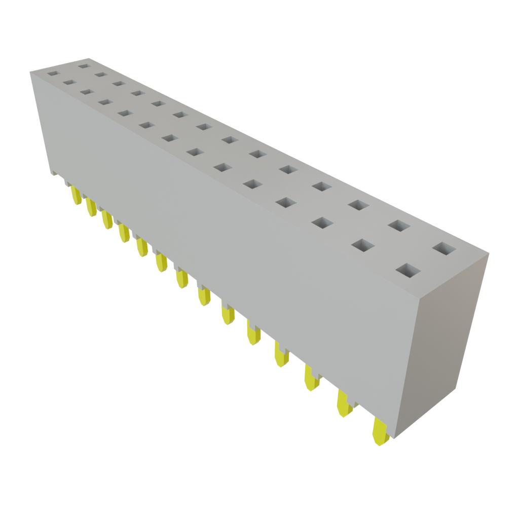 Samtec-SSW-114-01-S-D Steckverbinderleisten und Leiterplattenbuchsen Conn Socket Strip SKT 28 POS 2.54mm Solder ST Top Entry Thru-Hole Bulk