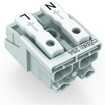 WAGO-294-5012 Potencia del conector Conn Power 2Power POS Spring Clamp ST Panel Mount 1 Port Foil