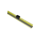 Conn Unshrouded Header HDR 72 POS 2.54mm Solder ST Top Entry SMD Tube