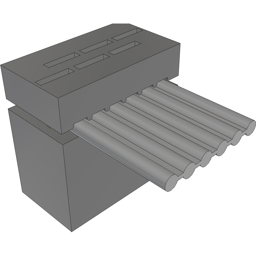Samtec-IDSD-03-S-10.00  Cable Assembly 0.254m 28AWG 1.27mm 6 POS IDC Connector F Bulk