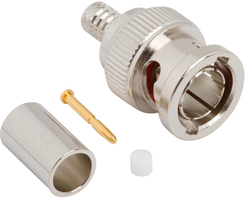 Amphenol RF-031-70554-12G 射频连接器 031-70554-12G Amphenol RF Connectors BNC 0Hz to 12GHz 75Ohm Crimp ST Cable Mount PL Gold Bag - Arrow.com
